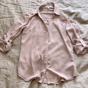Express Portofino light pink Shirt Slim fit